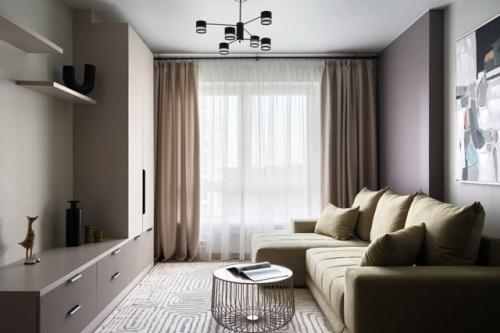 Интерьер с зелёными акцентами. 03