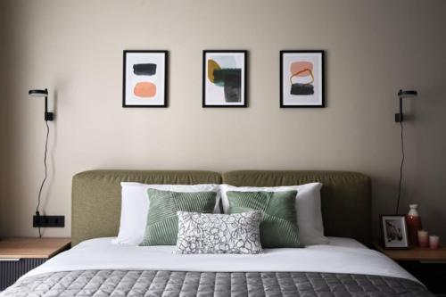 Интерьер с зелёными акцентами. 04