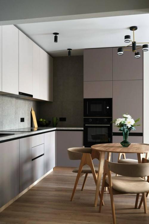 Интерьер с зелёными акцентами. 01