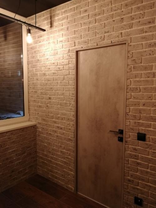 Обустроили мужу кабинет на лоджии. 03