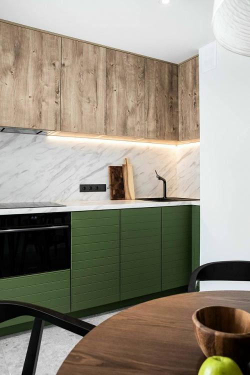 Зелёный как главный акцент интерьера. 01