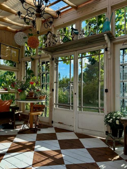Винтажная веранда с атмосферой неспешного лета. 04