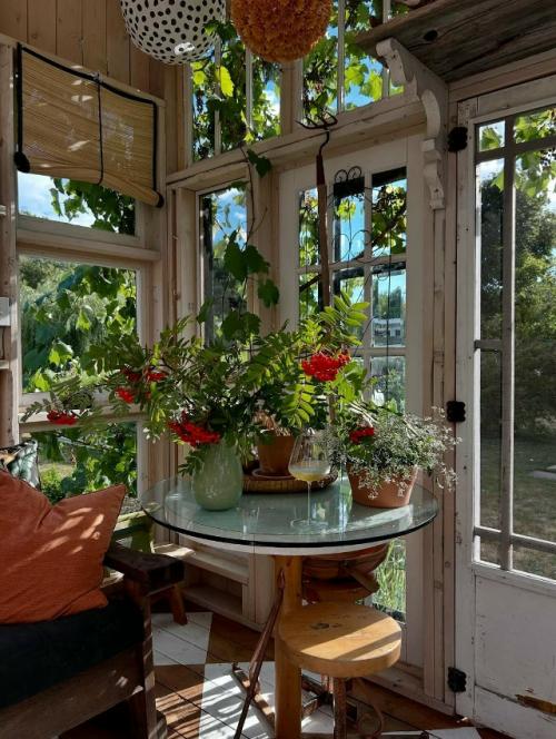 Винтажная веранда с атмосферой неспешного лета. 05