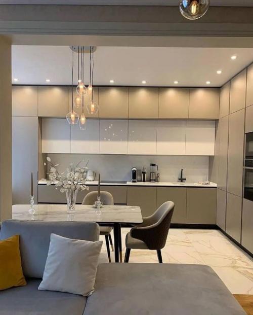 Стильная, современная кухня - гостиная. 04