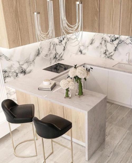 Кухня объединенная с гостиной. 03