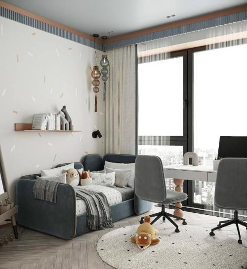 Детская комната для двух разнополых детей. 04