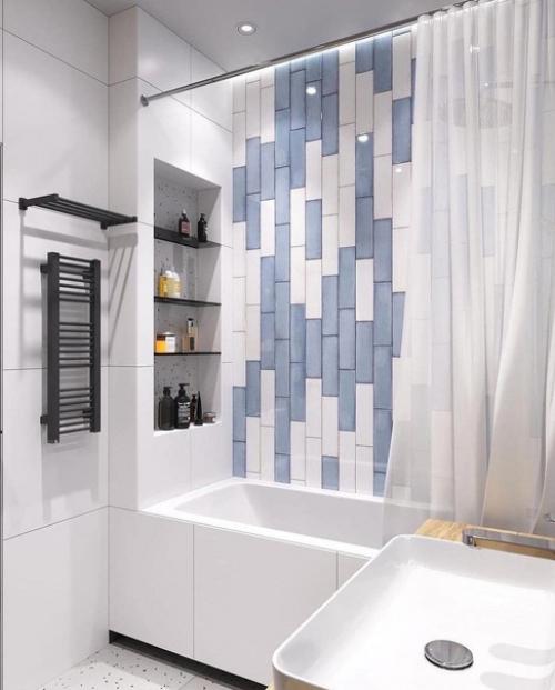 Два варианта. Для оформления ванной комнаты. 01