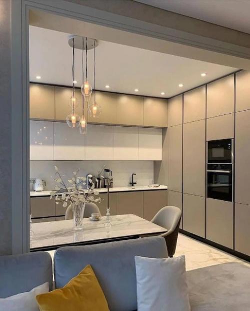 Стильная, современная кухня - гостиная. 03