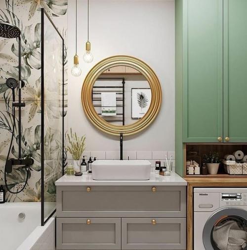 Симпатичная ванная комната, милая и уютная. 01