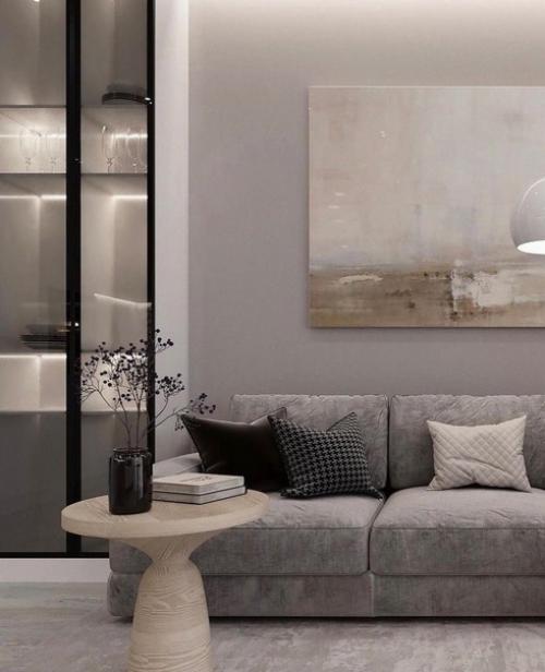 Кухня объединенная с гостиной. 01