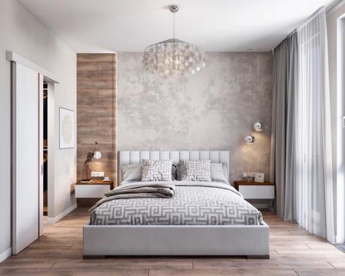Дизайн спальной комнаты 13, 5 кв. 01