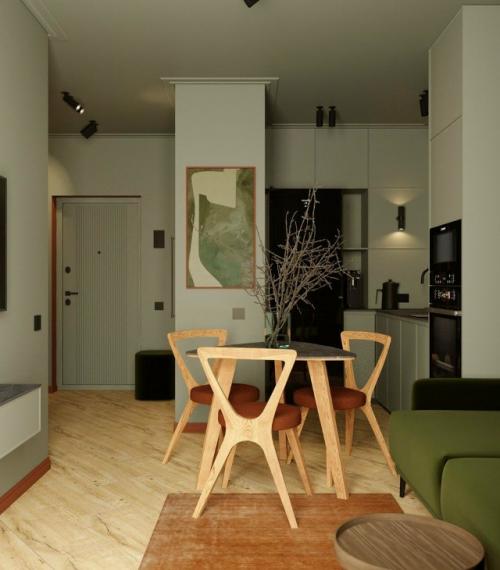 Продуманный интерьер однушки в ЖК Микрогород в лесу. 02