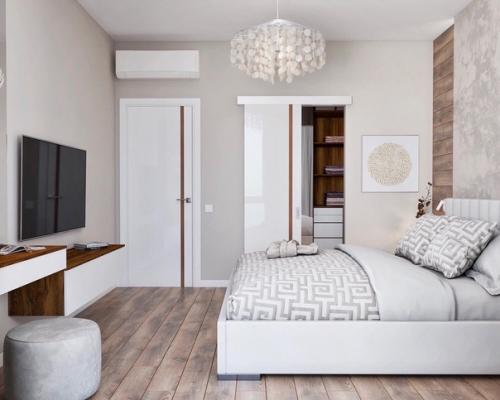 Дизайн спальной комнаты 13, 5 кв. 02