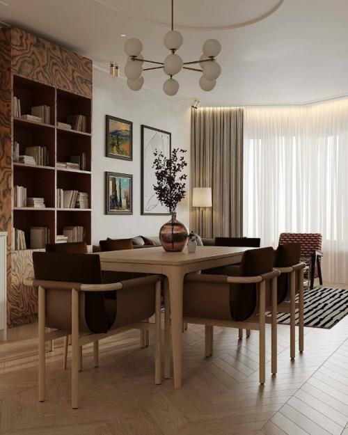 Сдержанный интерьер с характером для семьи. 02