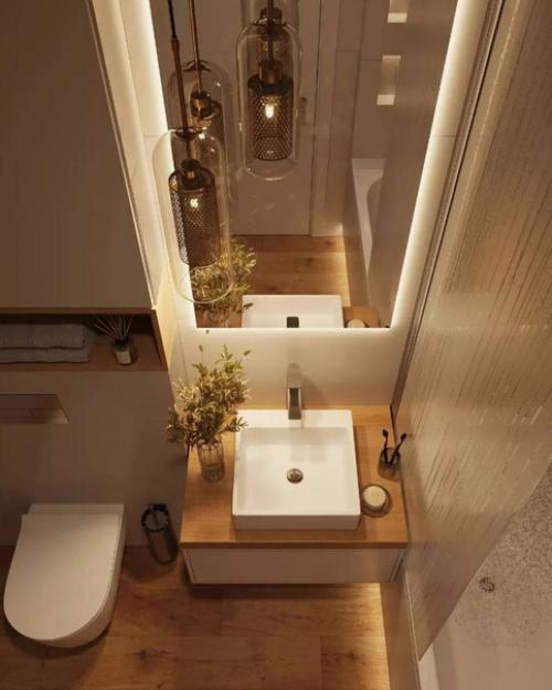 Не забывайте об оформлении ванной комнаты. 08