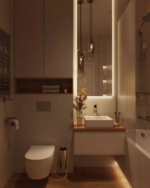 Не забывайте об оформлении ванной комнаты. 02