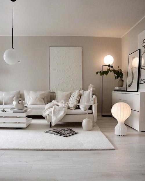 Простой, светлый интерьер, который укутывает своей теплотой. 01