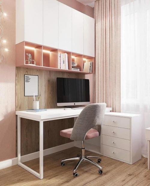 Нежная комната для девочки в пастельных оттенках. 02