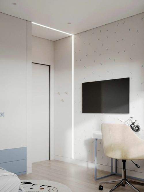 Идеальный вариант для оформления небольшой детской комнаты. 06