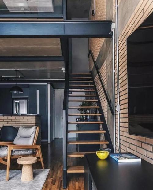 Стиль лофт идеально подходит для просторных квартир и домов. 01