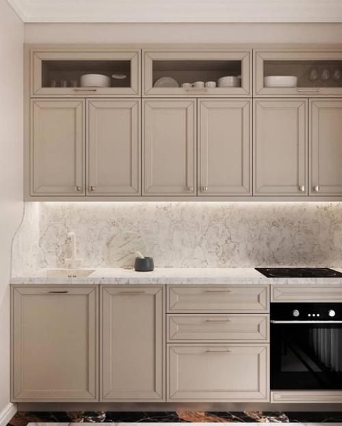 Небольшая кухня с островом. 01