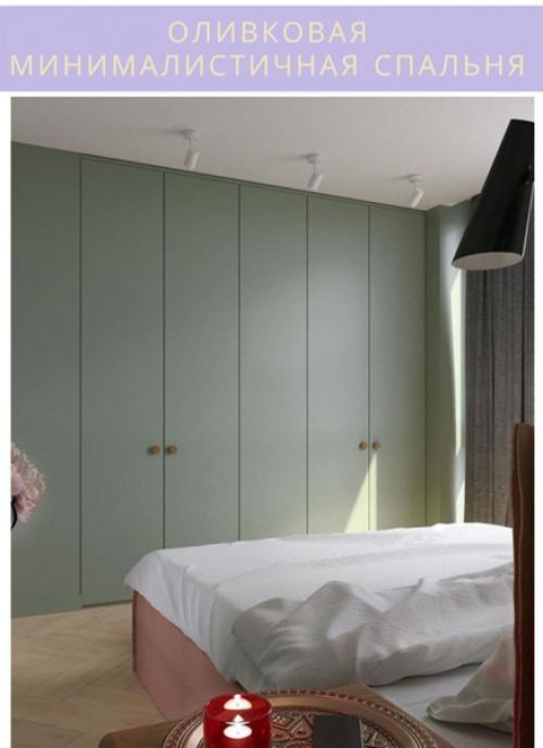 Очень приятный, нежный дизайн спальной комнаты. 02