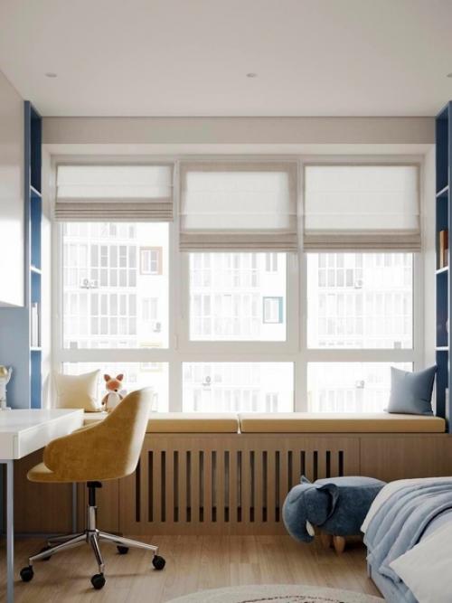 Идеальный вариант для оформления небольшой детской комнаты. 01