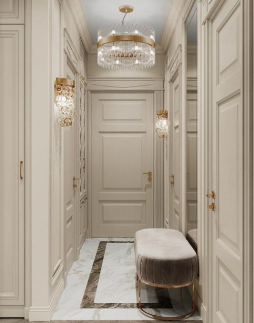 Потрясающе красиво оформленный интерьер холла.