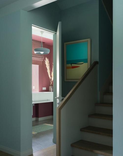 Гармоничный интерьер в мятных оттенках.