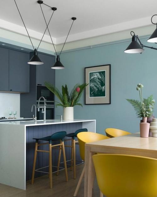 Гармоничный интерьер в мятных оттенках. 04