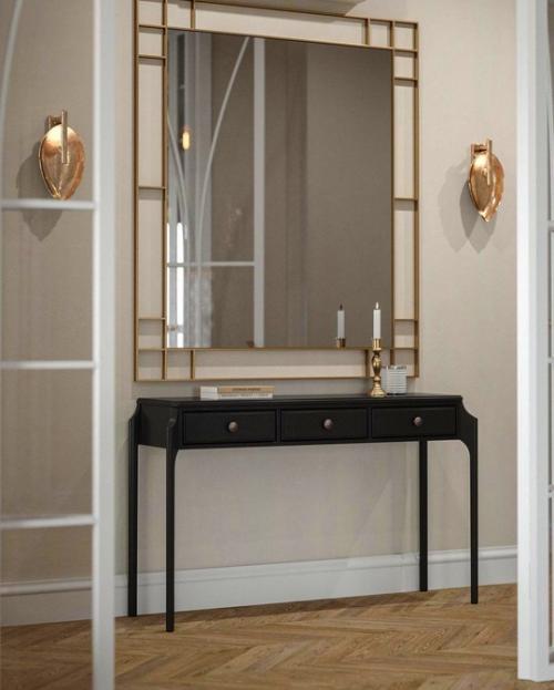 Спокойный, благородный интерьер с элементами американской классики. 02