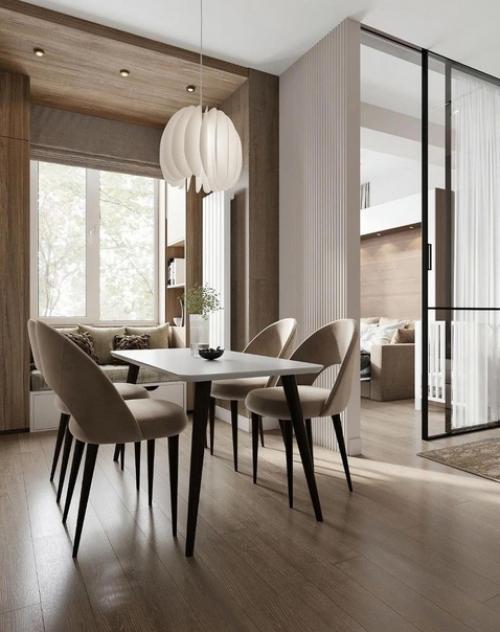 Красивый, спокойный интерьер в современном стиле. 04