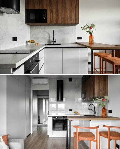 Компактная студия с атмосферой простора. 02