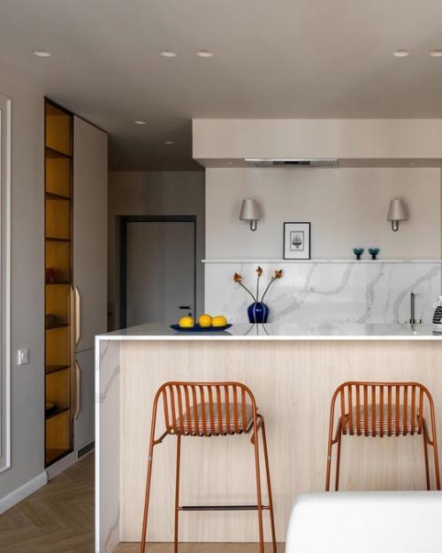 Квартира для певицы: базовая палитра с яркими акцентами. 03