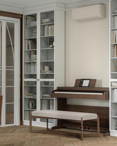 Спокойный, благородный интерьер с элементами американской классики. 05