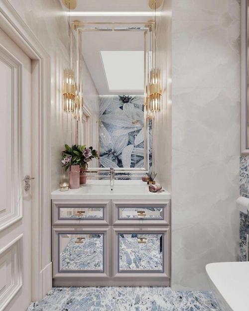 Два варианта для оформления ванной комнаты. 04