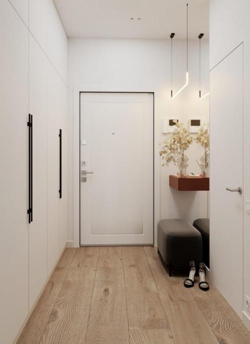 Интерьер с использованием насыщенных цветов, но все они немного приглушенный. 01