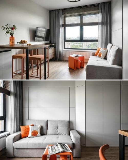 Компактная студия с атмосферой простора. 03