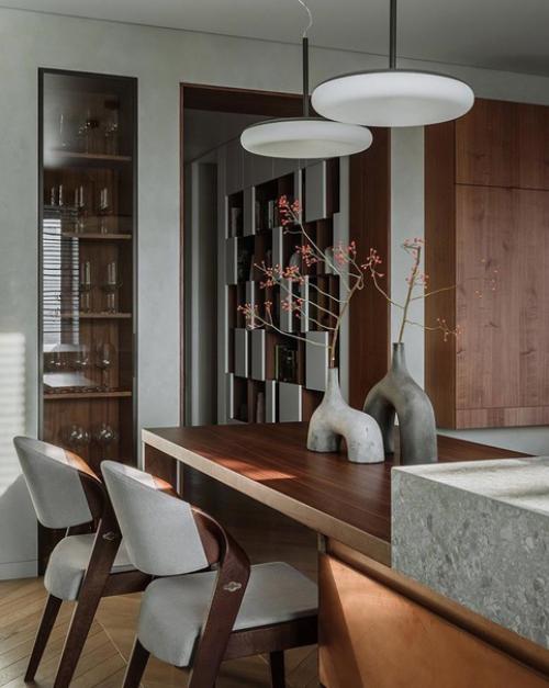 Очень милое сочетание зеленого и терракотового цветов. 02