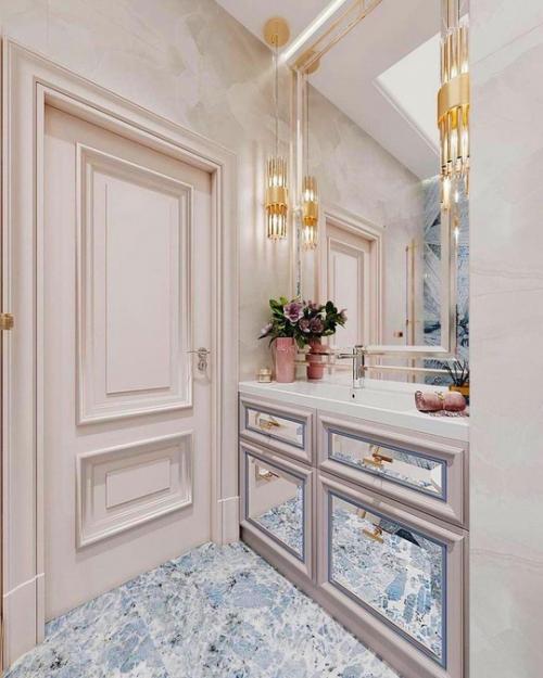 Два варианта для оформления ванной комнаты. 07