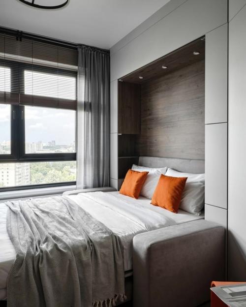 Компактная студия с атмосферой простора. 07