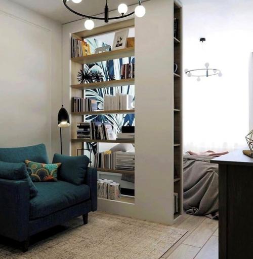 Однокомнатная квартира. В которой удалось правильно продумать все зоны. 02