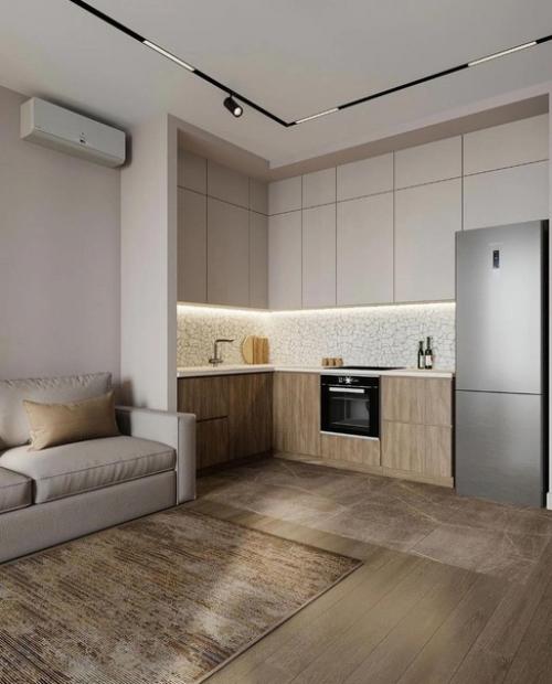 Красивый, спокойный интерьер в современном стиле. 03