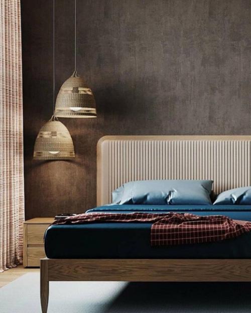 Изысканная спальня. В шоколадных цветах. 05