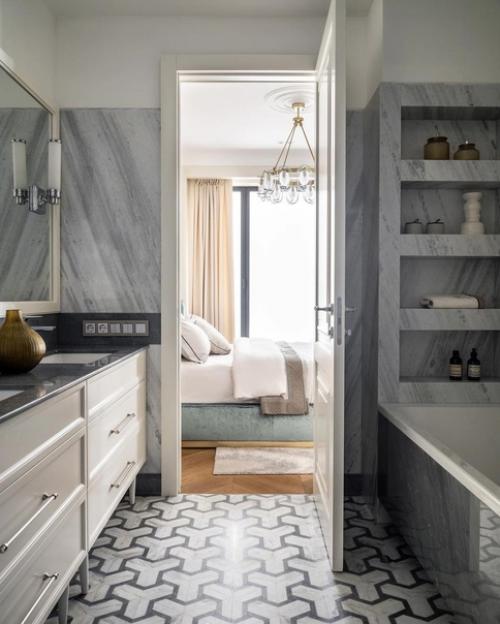 Интерьер ванной комнаты.