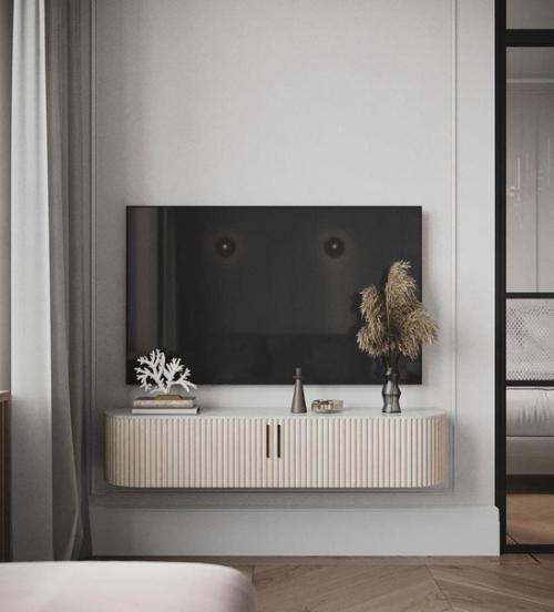 Светлый интерьер. С небольшим количеством темных элементов, которые подчеркивают самые интересные моменты. 05