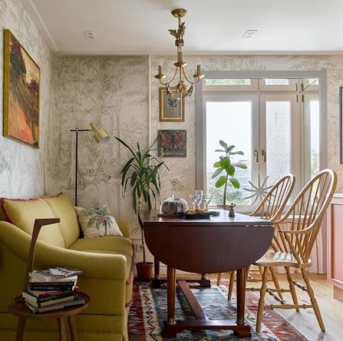 Чудесный интерьер с миксом стилей. 01