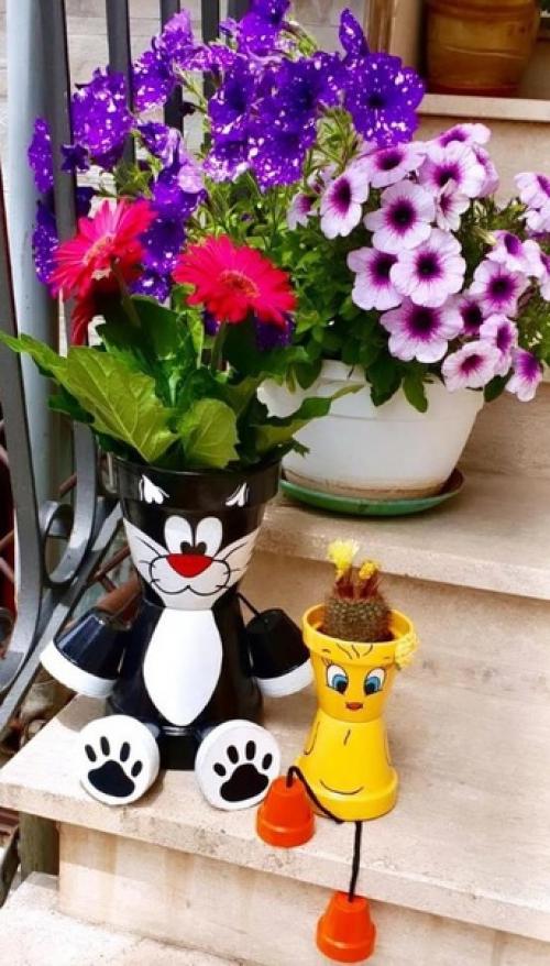Миленькие горшочки, которые поднимут ваше настроение. 02