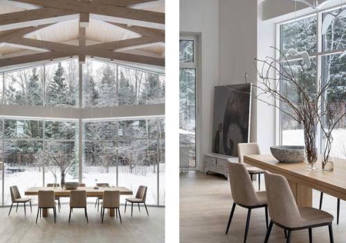 Природные мотивы и материалы в оформлении интерьера дома. 06