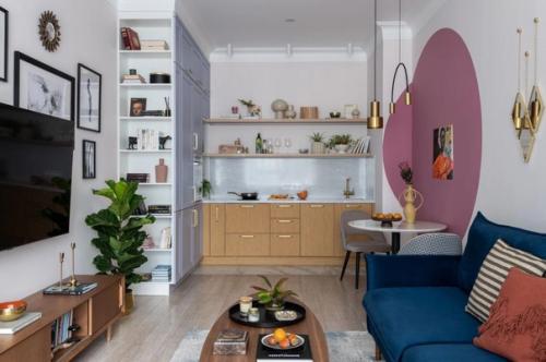 Яркий интерьер в небольшой квартире. 04